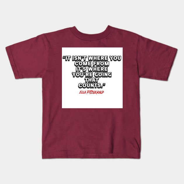 Melanin Empowerment - Ella Fitzgerald Kids T-Shirt by M.I.M.P.